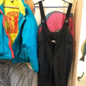 Ski parka And bib overalls
